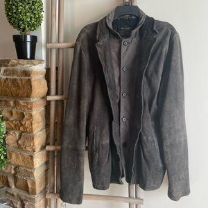 All Saints Sumise Leather Blazer